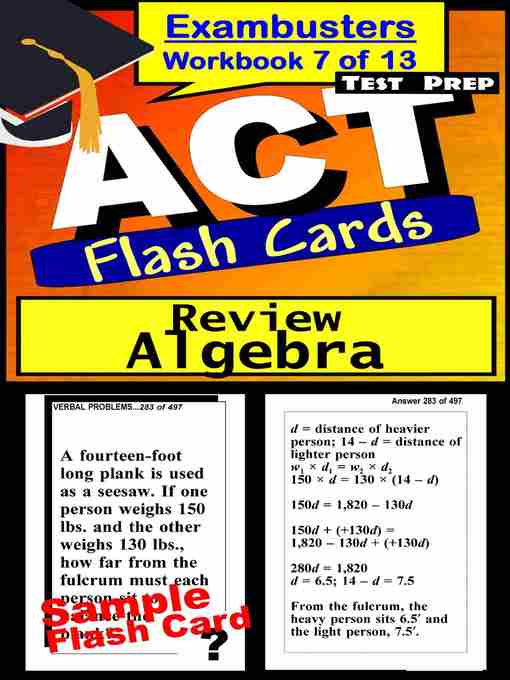 Title details for ACT Test Algebra—Exambusters Flashcards—Workbook 7 of 13 by ACT Exambusters - Available